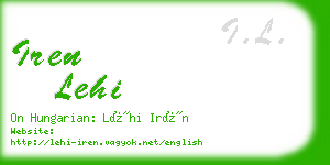 iren lehi business card